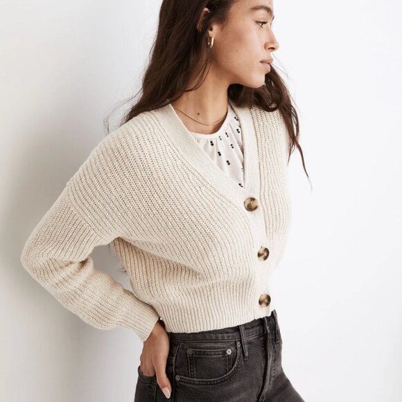 Madewell Greywood Crop Cardigan Sweater - Picture 3 of 13